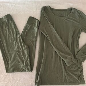 Little Sleepies Green Kids Pajama Set